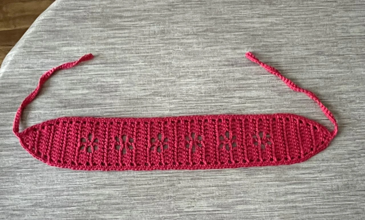 Banda para la cabeza de algodón rojo, talla única – photo 3
